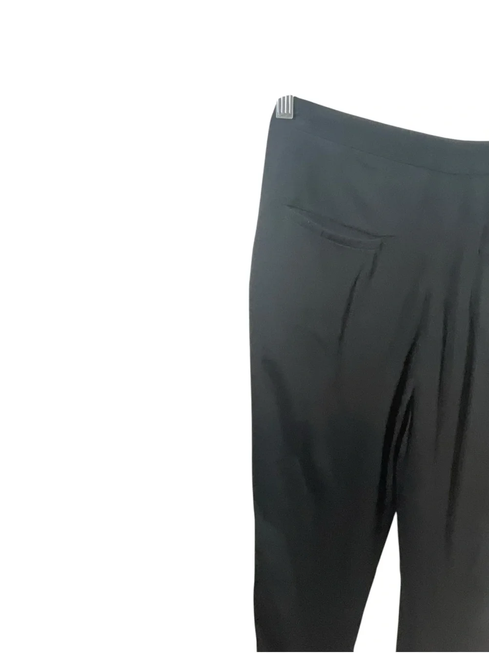 Sandro Black Tailored Pleated Trousers